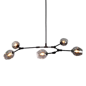 Postmodern lampadario A LED a sospensione soggiorno appendere le luci apparecchi di casa Nordic sala da pranzo lampade a sospensione palla di Vetro di illuminazione - Product Image 5