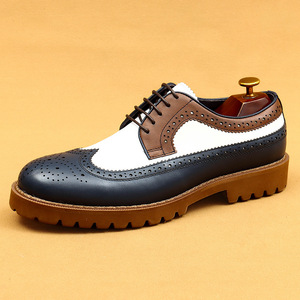 Luxury British Style <b>Men</b> <b>Dress</b> Shoes Oxford Genuine Leather <b>Men's</b> Business Shoes Big Size Office Shoes - Product Image 4