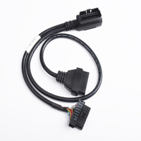 Cable de extensión automotriz OBD2 1 a 2 Cable de conexión OBD Arnés dedicado de 16 pines