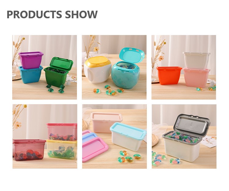 300g,400g,500g,600g,800g Laundry Gel Pods Packaging Detergent Capsules Plastic Container