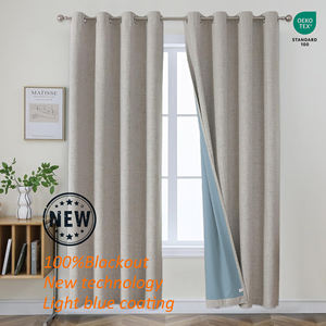 Rideaux occultants rideaux à œillets thermiques texturés, rideaux d'assombrissement de chambre pour salon chambre - Product Image 1