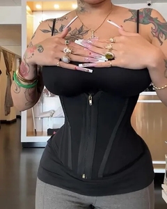 Faja Reductora de Cintura para Mujer, Faja Moldeadora con Cierre, Control de Abdomen, Moldea la Figura en Forma de Reloj de Arena - Product Image 3
