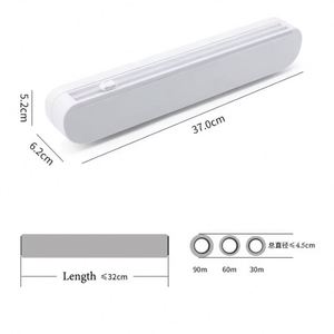 Kitchen <b>Plastic</b> Wrap Cutter <b>Box</b> Tin Foil <b>Large</b> Roll Tight Film Two-way Sliding Knife Magnetic Refrigerator Countertop - Product Image 6