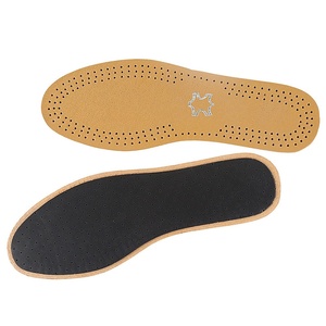 Semelles en cuir véritable respirant Coussinets de <span class=keywords><strong>chaussures</strong></span> en cuir microfibre Semelle intérieure en éponge en latex souple EVA en cuir fin - Product Image 5