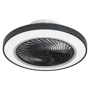 Ventilateur de plafond décoratif moderne de haute qualité, 5 pales, diamètre 50 cm, avec lumière LED silencieuse et moteur DC - Product Image 1