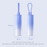 Batería Externa Portátil Inteligente Vention Fashion de 5000mAh y 20W con Pantalla LED y Enchufe para Teléfono