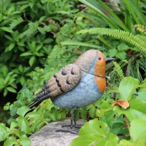 Décoration de cour de jardin d'oiseaux en métal Décoration d'animaux en métal Décoration de porte extérieure Jardin familial