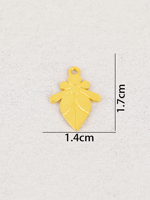 Vente en gros de breloques minimalistes unisexes en argent sterling 925 plaqué or, connecteurs creux mixtes, gourdes et maillons floraux pour la fabrication de bijoux DIY