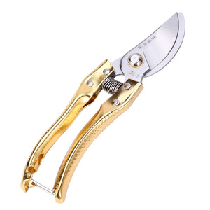Golden Steel Pruning Shears Bypass 55mm Anti Slip Grip For Fruit Trees - Product Image 5