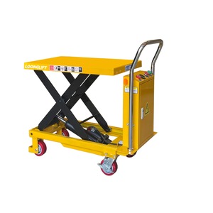 Plataforma Elevadora Móvil Semieléctrica de 300 kg, Elevador de Tijera Simple, Altura de Elevación de 900 mm, Precio de Fábrica - Product Image 1