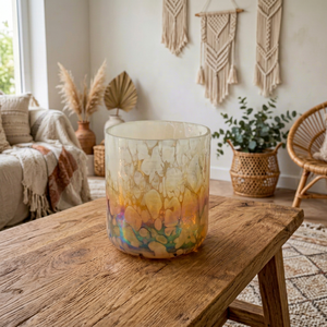 Porte-bougie en verre Hurricane fait main avec motif marbré transparent, forme ronde, haute qualité pour la décoration de la maison, les mariages et Noël - Product Image 1
