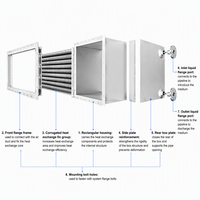 Aangepaste stoom-lucht warmteterugwinningsunit met ribbenbuis luchtverwarmer voor fruitdroogmachine leverancier Maleisië