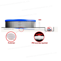 Bac de Pisciculture Circulaire de Haute Qualité 113t, Étang d'Aquaculture pour Élevage de Crevettes en Acier Galvanisé Haute Densité, Modèle Personnalisable