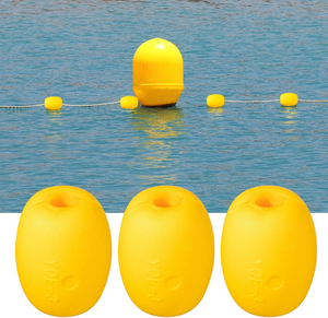YQE amarillo 4x3 pulgadas flotador cuerda flotadores <span class=keywords><strong>EVA3</strong></span> pesca marcador boyas ancla Flotador para Kayak Trail Dock - Product Image 1
