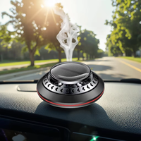 Diffuseur d'aromathérapie portable solaire pour voiture, mini diffuseur en métal, parfum pour voiture, décoration de tableau de bord