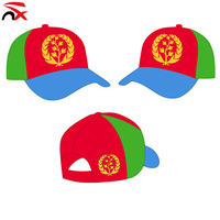 Cappellino da Baseball con Bandiera dell'Eritrea in Poliestere con Luce LED e Logo Personalizzato di Alta Qualità per Regali Promozionali