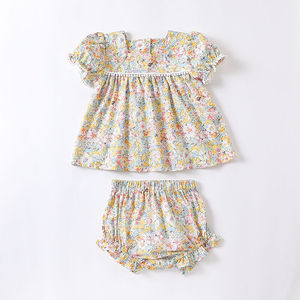 Mejor oferta infantil bebé niña mono algodón bambú mameluco manga larga vestido de una pieza ropa de verano infantil - Product Image 6