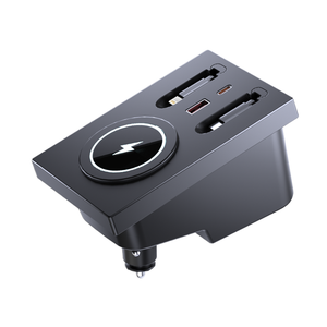 Compatible avec XC60/XC90/S90/S60 Chargeur de <span class=keywords><strong>voiture</strong></span> dédié Console <span class=keywords><strong>centrale</strong></span> Extension de station d'accueil Port USB sans fil Extension 1 an - Product Image 1