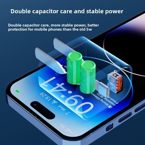 PD USB-C Type-C Dual Port 20W QC3.0 Fast Charging <b>Travel</b> <b>Adapter</b> with OVP Protection for Camera & Mobile Phones - Product Image 4