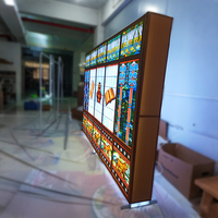 Support de toile tendue LED pour stand pop-up, toile de fond d'exposition, toile de fond de salon professionnel, écran LED, boîte à lumière rétroéclairée LED