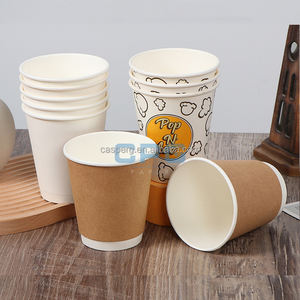 Factory Direct Supply Compostable Biodegradable Hot Drink Cups 12oz 16oz Custom Logo Printed <b>Paper</b> Cups - Product Image 5