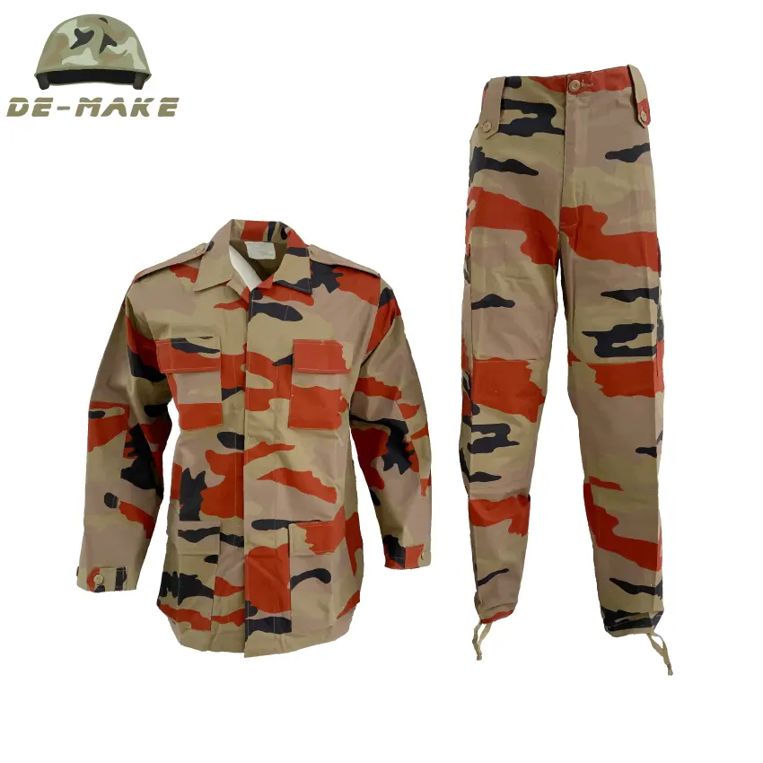 BDU battle uniform camouflage clothing made of polyester and cotton for outdoor