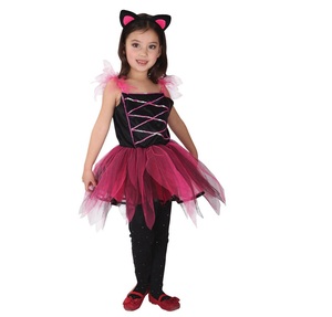 Fabbrica di alta qualità all'ingrosso costumi di Halloween grazioso piccolo gatto nero per le bambine - Product Image 1