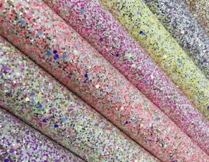 Túi Trang Trí Giày Vải Giả Da Lấp Lánh Hình Lục Giác Kim Loại Sáng Bóng Vinyl Lớp 3 Chunky Lấp Lánh - Product Image 6