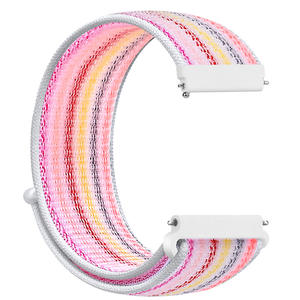 Bracelet de montre sport en nylon tressé pour <span class=keywords><strong>Samsung</strong></span> Galaxy Watch <span class=keywords><strong>4</strong></span> <span class=keywords><strong>Gear</strong></span> S3 20mm 22mm, bracelet en tissu - Product Image 1