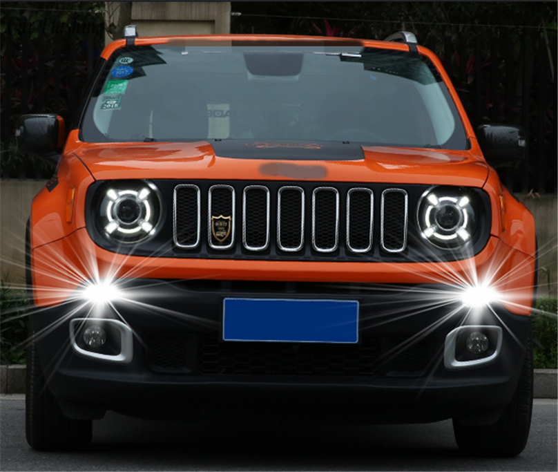 LED DRL Daytime Running Lights for Jeep Renegade 2015-2018