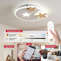 Plafonnier LED moderne et simple pour salon, chambre à coucher, en fer de haute qualité, avec télécommande et variateur d'intensité intelligent