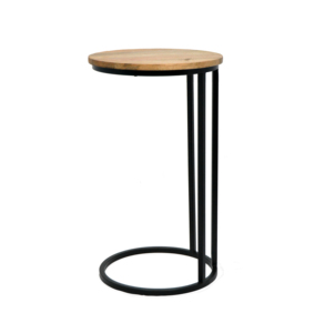 Mini table basse d'appoint de luxe légère au design moderne avec cadre en bois et en métal personnalisé pour le petit salon familial - Product Image 3