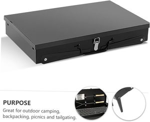 Parrilla de Carbón Compacta Moderna con Encendido Automático, Plegable y Portátil para Acampar, Hogar y Puestos de Comida Callejera - Product Image 3