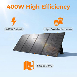 แผงโซลาร์เซลล์พับได้ 400W ETFE สีดำ สำหรับใช้งานกลางแจ้ง พกพาสะดวก - Product Image 5