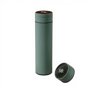 Botella de Agua Inteligente con Aislamiento al Vacío de Acero Inoxidable 316 de 17 oz/500 ml, con Pantalla de Temperatura LED y Infusor, Ideal para Regalo - Product Image 1