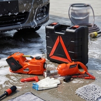 Outil d'urgence : Cric hydraulique électrique portable 21V DC 5T à batterie lithium et jeu de clés électriques pour véhicules