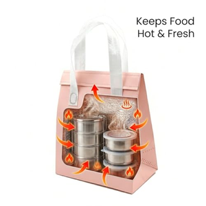 Sac isotherme jetable en non-tissé avec doublure en aluminium pour la distribution extérieure de thé au lait chaud et de crème glacée - Product Image 3