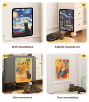 Rascador para Gatos de Sisal con Diseño Personalizado, Montaje Vertical en Pared, Almohadilla Rascadora para Gatos Libre de Polvo, Juguete Rascador para Gatos Personalizado OEM