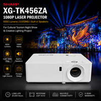 Projecteur laser Sharp XG-TK456ZA 1080P 6000 lumens compatible 3D avec garantie de 5 ans pour centre d'exposition