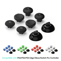 Manettes de remplacement en plastique pour PS5 PS4 PS5 Edge Xbox Controller 8 en 1, capuchons de joystick interchangeables, poignées pour pouces