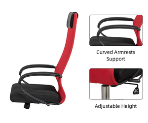 Silla de Oficina Ejecutiva Ergonómica Contemporánea al por Mayor con Malla, Giratoria 360° y Función de Altura Ajustable - Product Image 5