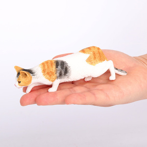 Wholesale Solid PVC Simulation Safari Figures Short Haired Fat <strong>Cat</strong> Animal Toy <strong>Figurines</strong> - Product Image 1