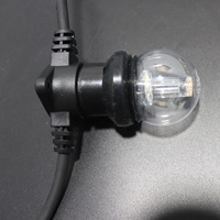 Ampoule LED G45 1W E27 Dimmable, Lumière Globulaire 220-240V Blanc Chaud 2700K, Incassable en PC pour Guirlandes Lumineuses