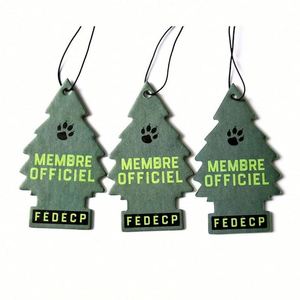 Promotional Custom logo Paper Card <b>Car</b> Perfume Hanging <b>Car</b> air Freshener Perfume <b>Trees</b> Absorbent Essential Oil Paper Packaging - Product Image 2