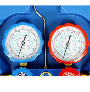 Ar Condicionado Calibre para R410A R22 R134a R404A Refrigerantes <span class=keywords><strong>Manifold</strong></span> Manômetro Medidor Válvula 500psi/800psi com Espelho Visual - Product Image 4