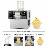 Superventas, máquina automática Korian Bingsu, copo de nieve, hielo, copo de nieve, máquina eléctrica para aperitivos para restaurante y hogar