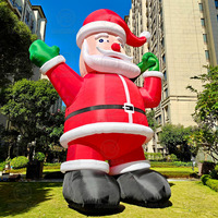 Père Noël gonflable géant de 28 pieds, décoration de Noël, publicité extérieure, modèle de dessin animé gonflable de 8 m, 8,5 m, Père Noël pour l'extérieur