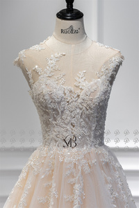 <span class=keywords><strong>Vestido</strong></span> de <span class=keywords><strong>Novia</strong></span> con Cuentas y Lentejuelas Mily Bridal QW01182, Vestidos de <span class=keywords><strong>Novia</strong></span> Económicos para Bodas Civiles - Product Image 3