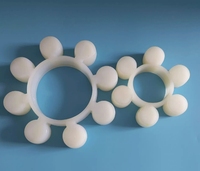 Accouplements d'arbre en aluminium flexible MT en polyuréthane blanc personnalisé OEM Accouplement élastique en MT7-MT8 de fleur de prunier Excellente impression