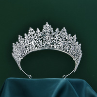 Diadème de luxe en cristal AB, couronne baroque, bijoux de cheveux de mariage, diadème pour princesse, pour anniversaire, couronne en cristal